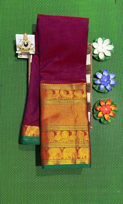 Handwoven Narayanpet Saree – Traditional Cotton