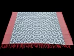Handloom cotton dupatta scarf with ikat design – full length