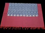 Handloom cotton dupatta scarf with ikat design – full length