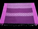 Handloom cotton dupatta scarf with ikat design – full length