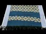 Handloom cotton dupatta scarf with ikat design – full length