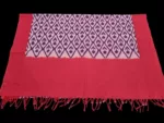 Handloom cotton dupatta scarf with ikat design – full length
