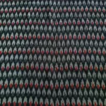 Lightweight breathable ikat cotton fabric, handwoven