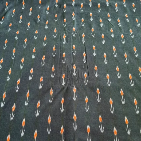 Breathable cotton fabric in traditional ikat style