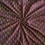 Handloom cotton fabric with traditional ikat weave