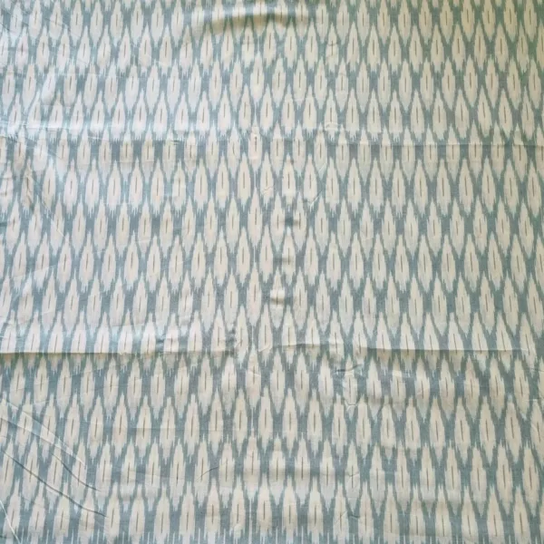 Fine cotton fabric with handcrafted ikat design