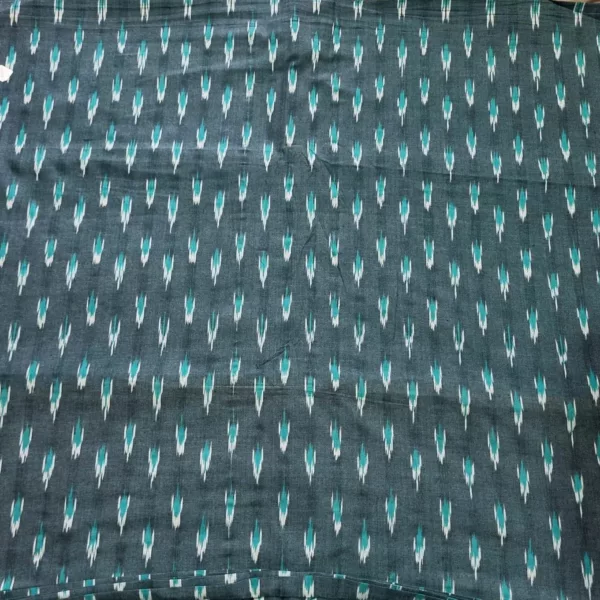 Pure cotton fabric with intricate ikat patterns