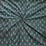 Pure cotton fabric with intricate ikat patterns