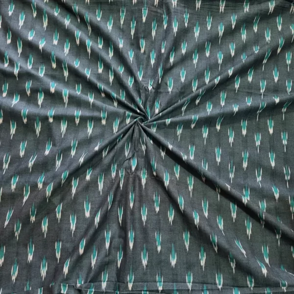 Pure cotton fabric with intricate ikat patterns