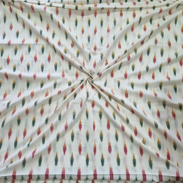 Artisan ikat cotton fabric for handmade garments