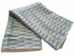 Fine cotton fabric with handcrafted ikat design