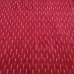 Soft breathable cotton fabric with ikat pattern