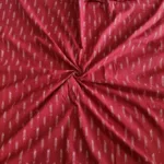 Soft breathable cotton fabric with ikat pattern