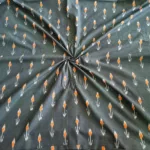 Cotton fabric with traditional tie-dye ikat design