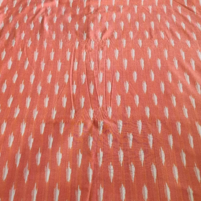 Pure cotton fabric roll with ikat motifs
