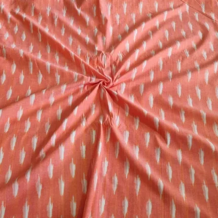 Pure cotton fabric roll with ikat motifs