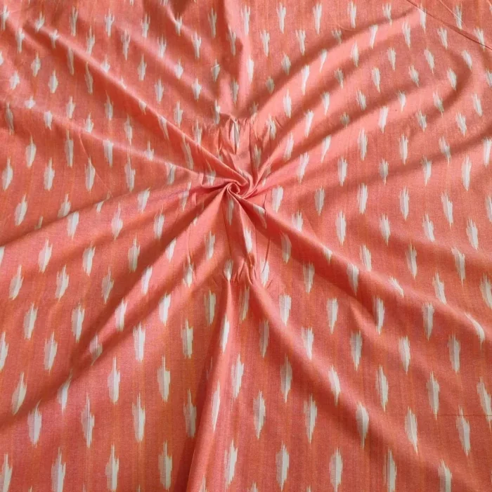 Pure cotton fabric roll with ikat motifs