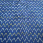 Close-up of ikat cotton fabric texture