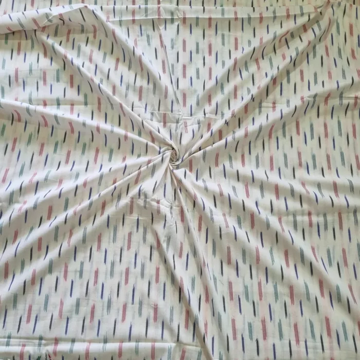 Organic cotton ikat fabric for eco-conscious fashion