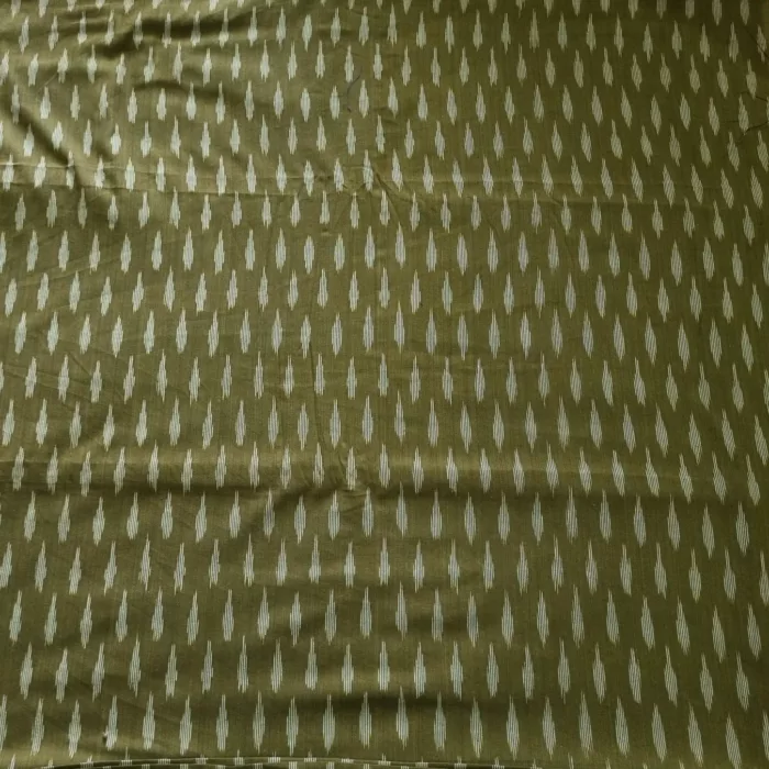 High-quality cotton fabric with artisan ikat work