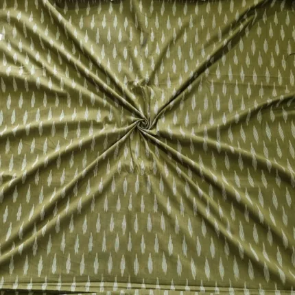 High-quality cotton fabric with artisan ikat work