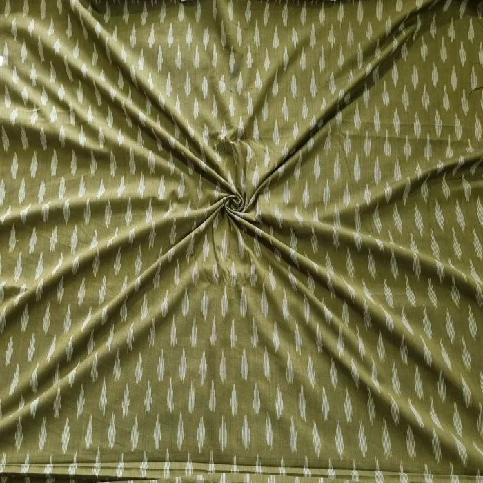 High-quality cotton fabric with artisan ikat work