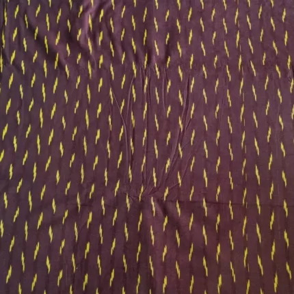 USA-ready handloom cotton fabric with ikat design