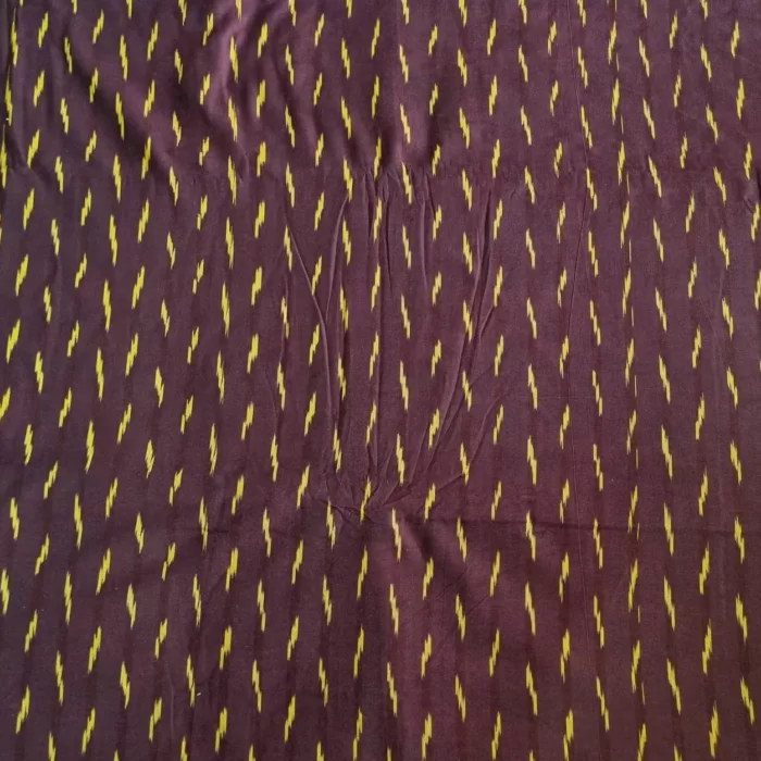 USA-ready handloom cotton fabric with ikat design