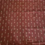 Traditional handloom cotton fabric close-up