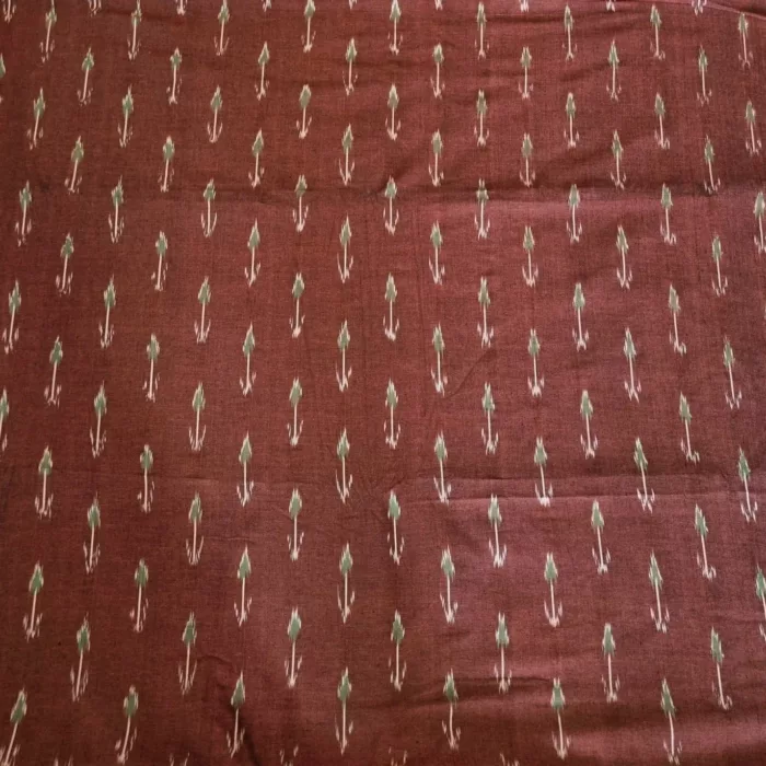 Traditional handloom cotton fabric close-up