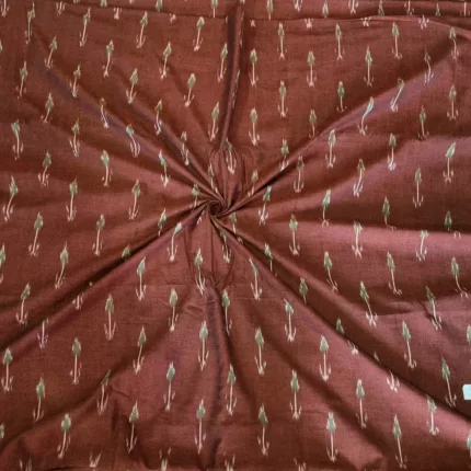 Traditional handloom cotton fabric close-up