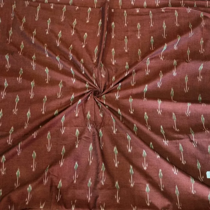 Traditional handloom cotton fabric close-up