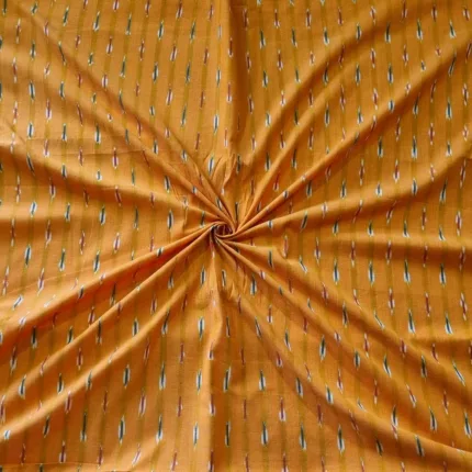 Artisan-crafted cotton fabric with pattern