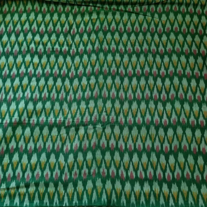 Cotton fabric displayed in folded rolls