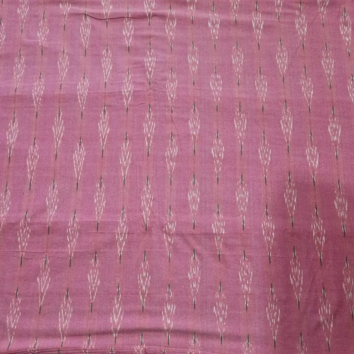 Pure Cotton Fabric with Ikat Pattern – Handloom Made
