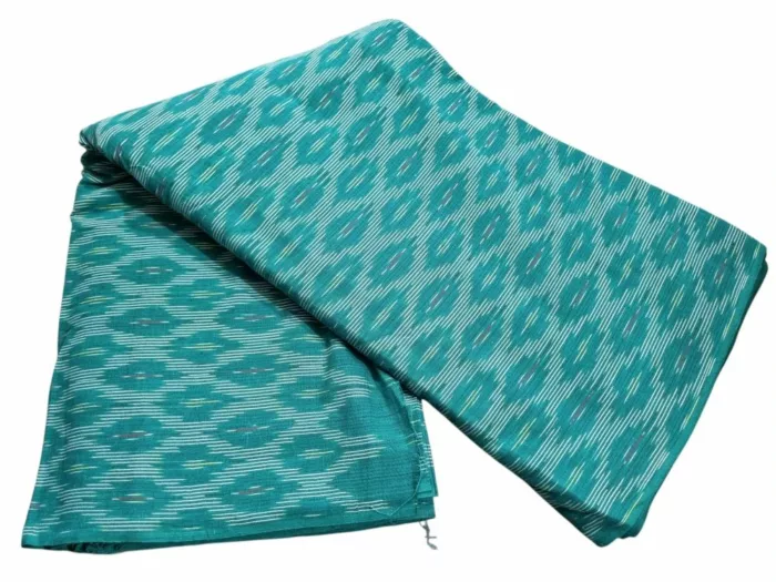 Pure Cotton Fabric with Ikat Pattern – Handloom Made