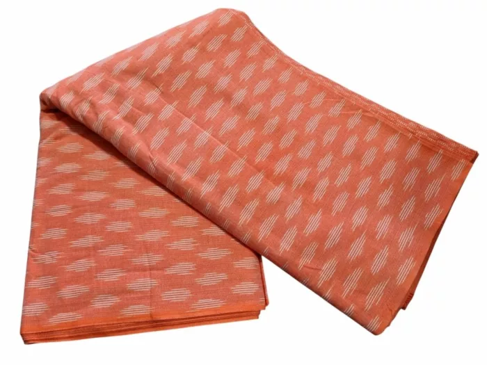 Folded cotton fabric with rich texture