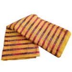 Handwoven pure cotton fabric with ikat design