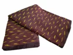 USA-ready handloom cotton fabric with ikat design