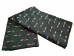 Cotton fabric with traditional tie-dye ikat design
