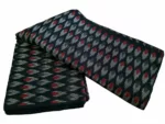 Artisan-made ikat handwoven cotton fabric