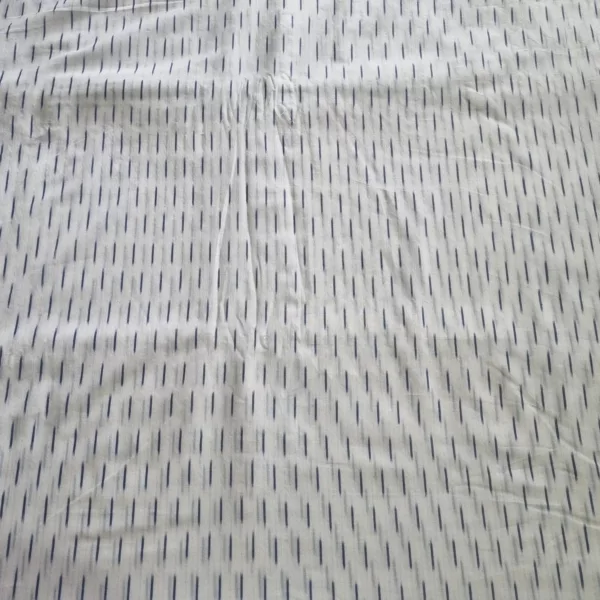 Soft breathable handloom cotton fabric ideal for stitching kurtas, dresses, and shirts – traditional Ikat pattern