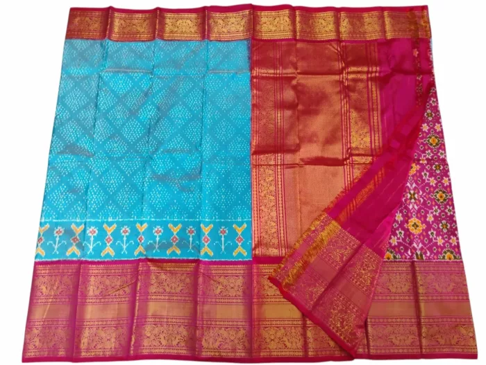 Pochampally Silk Saree with Kanchi Border