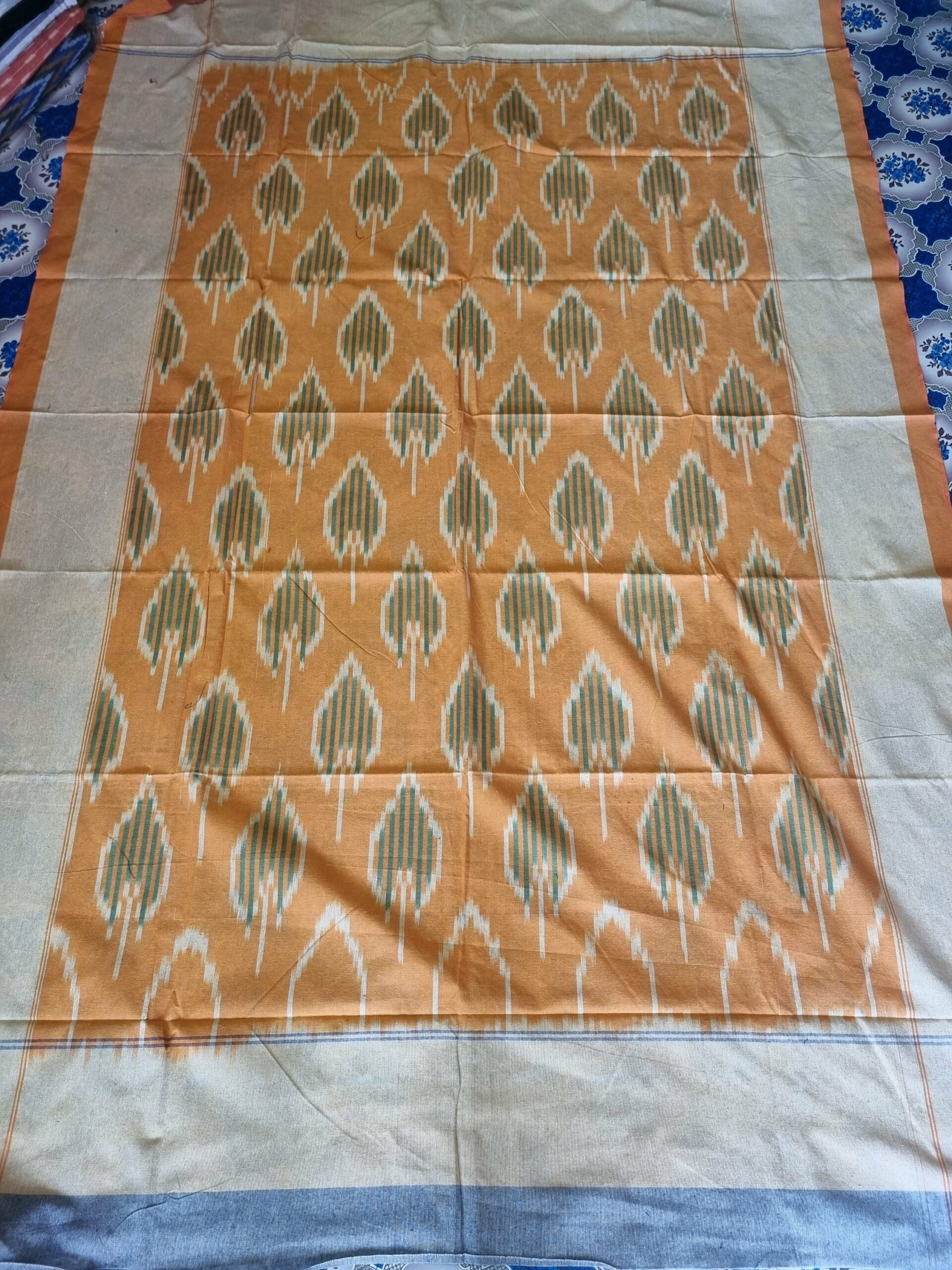2025/07/1000328891-scaled.jpg Handloom Bedsheet Single Cot 5 by 7 Feets - Image 1