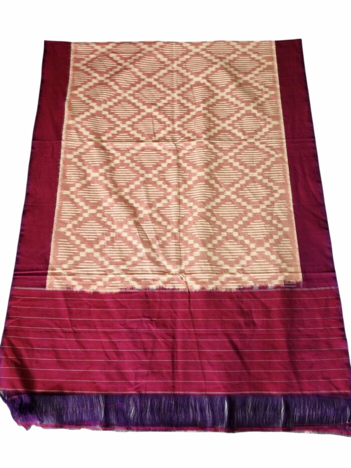 Handloom Ikat Dupatta – Soft Cotton Wrap for Women