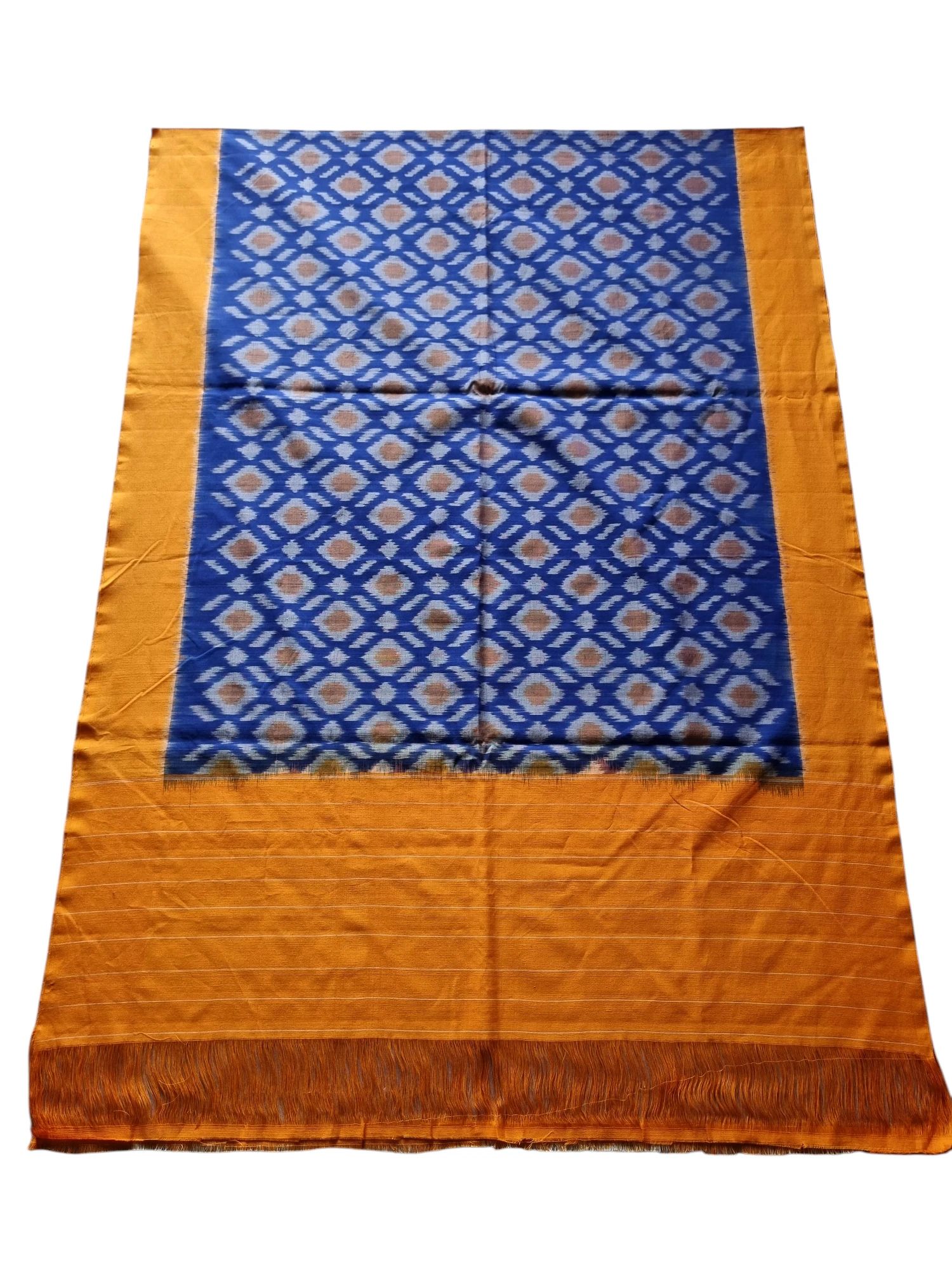 photoroom-20250708_135448_93553384828764504165.webp Pure Cotton Pochampally Dupatta handwoven - Image 1