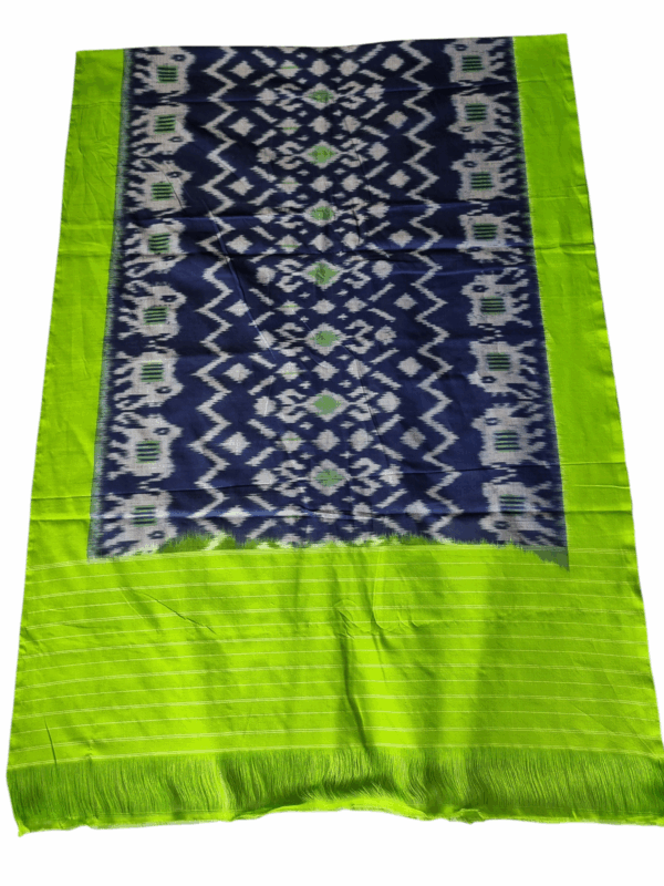 Pure Cotton Pochampally Dupatta with traditional Ikat pattern