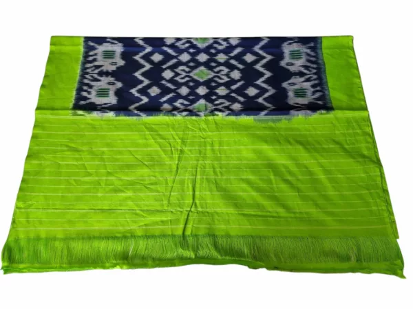 Pure Cotton Pochampally Dupatta with traditional Ikat pattern