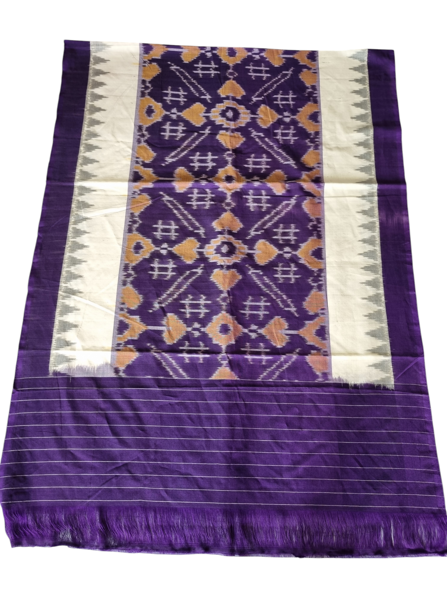 photoroom-20250708_135453_365102187334731505856.png Pure Cotton Pochampally Dupatta handwoven - Image 1