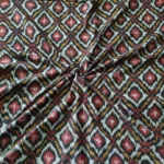 Artisan-made Ikat cotton fabric with fine detailed desig